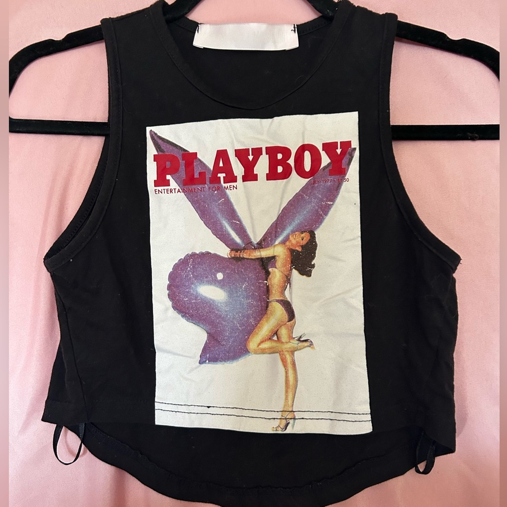 Missguided Playboy crop top